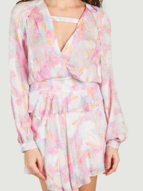 💓NWT IRO Textured-Finish Floral-Pint Dress💓